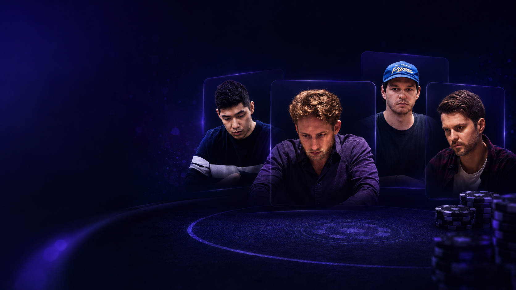 Poker With Riske coaches focused at the poker table